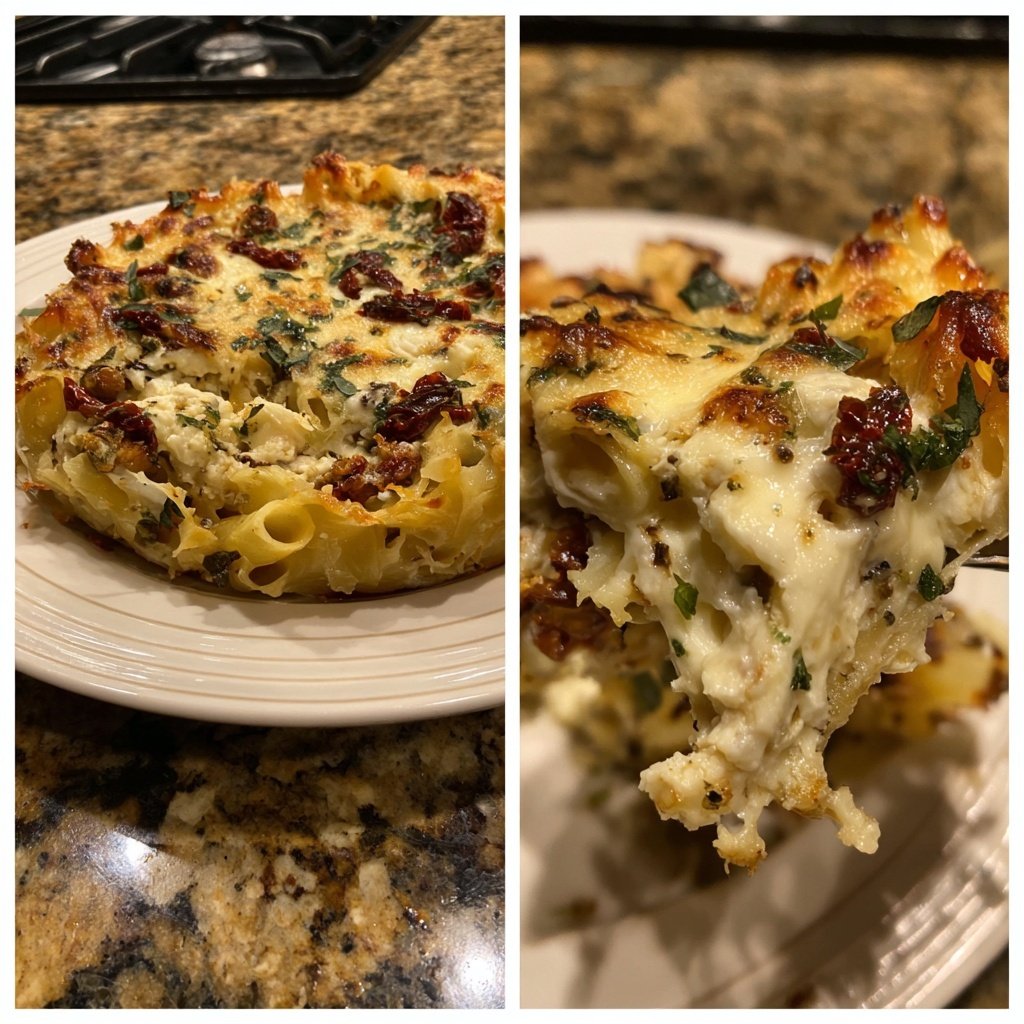 Nudelauflauf mediterran