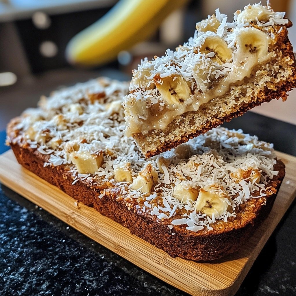 Bananenbrot mit Kokos
