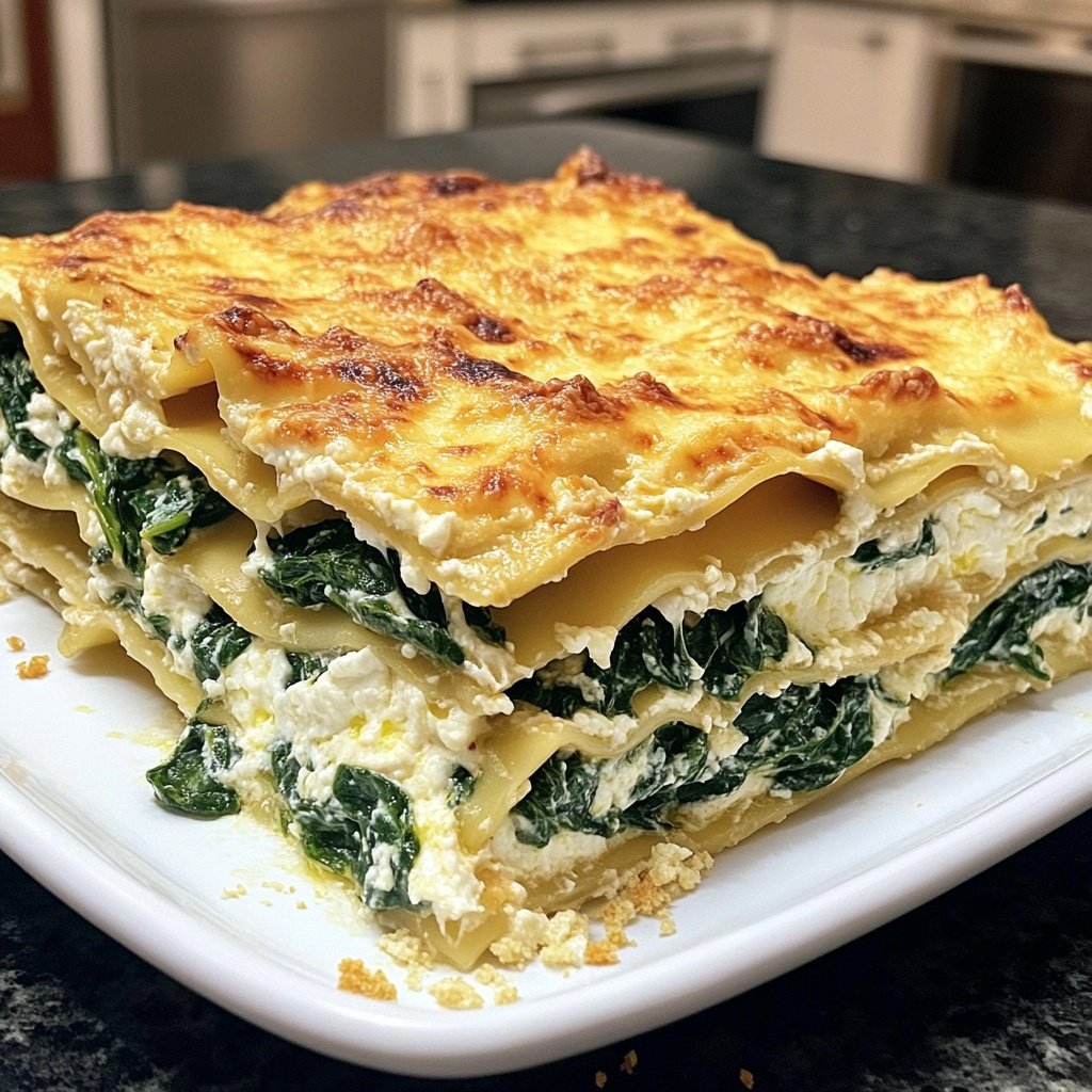 Lasagne mit Spinat und Ricotta