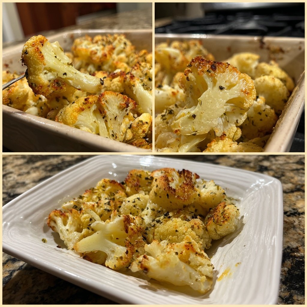 Blumenkohl aus dem Ofen knusprig