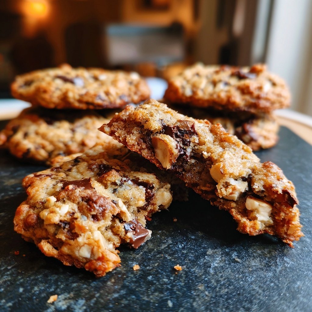 Cookies mit Haselnussstücken