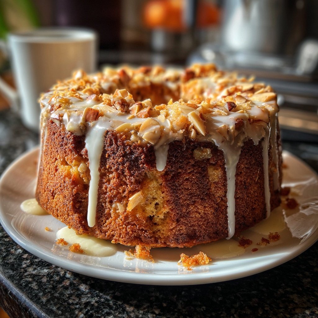 Karottenkuchen Mit Apfel Und Mandeln