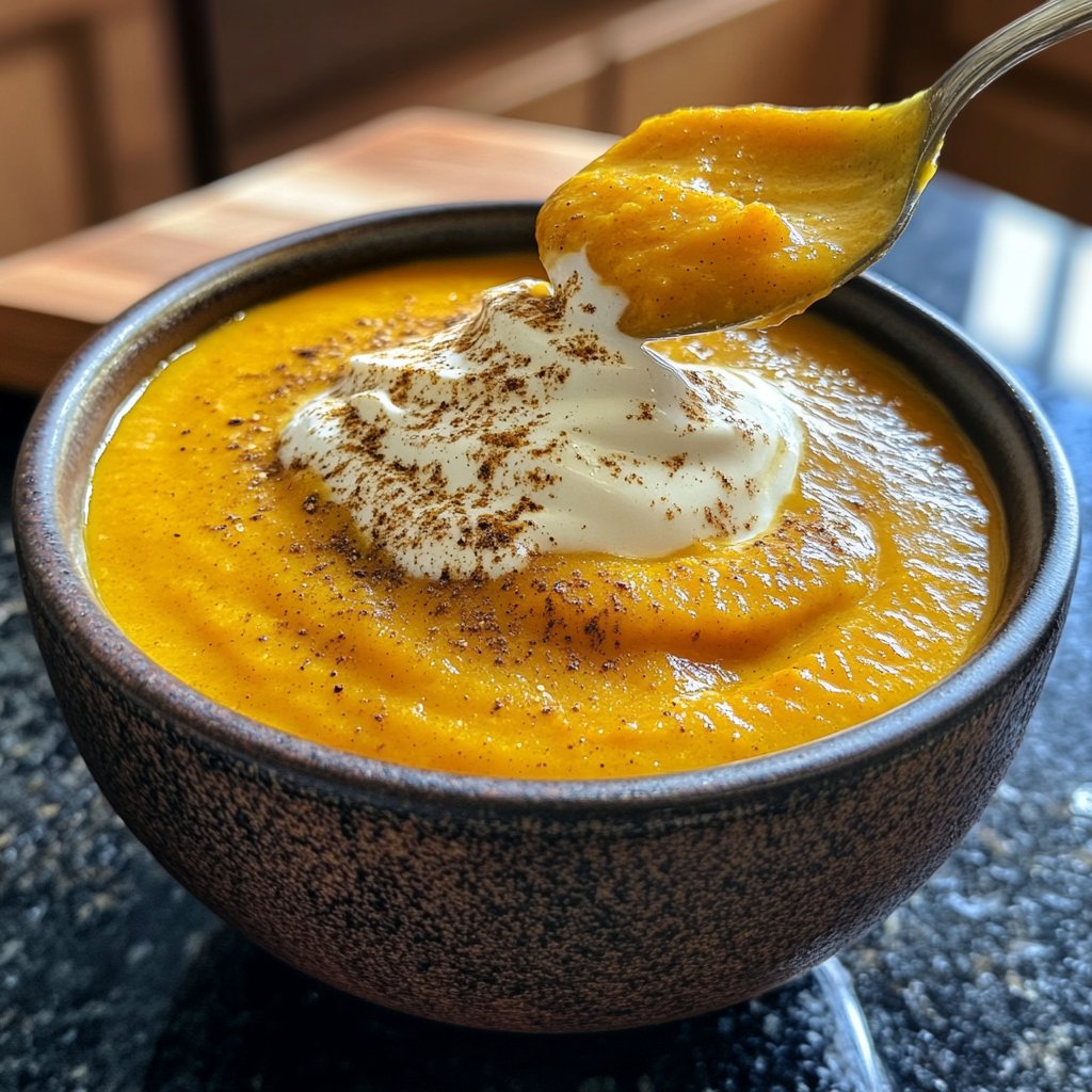 Kürbissuppe püriert fein