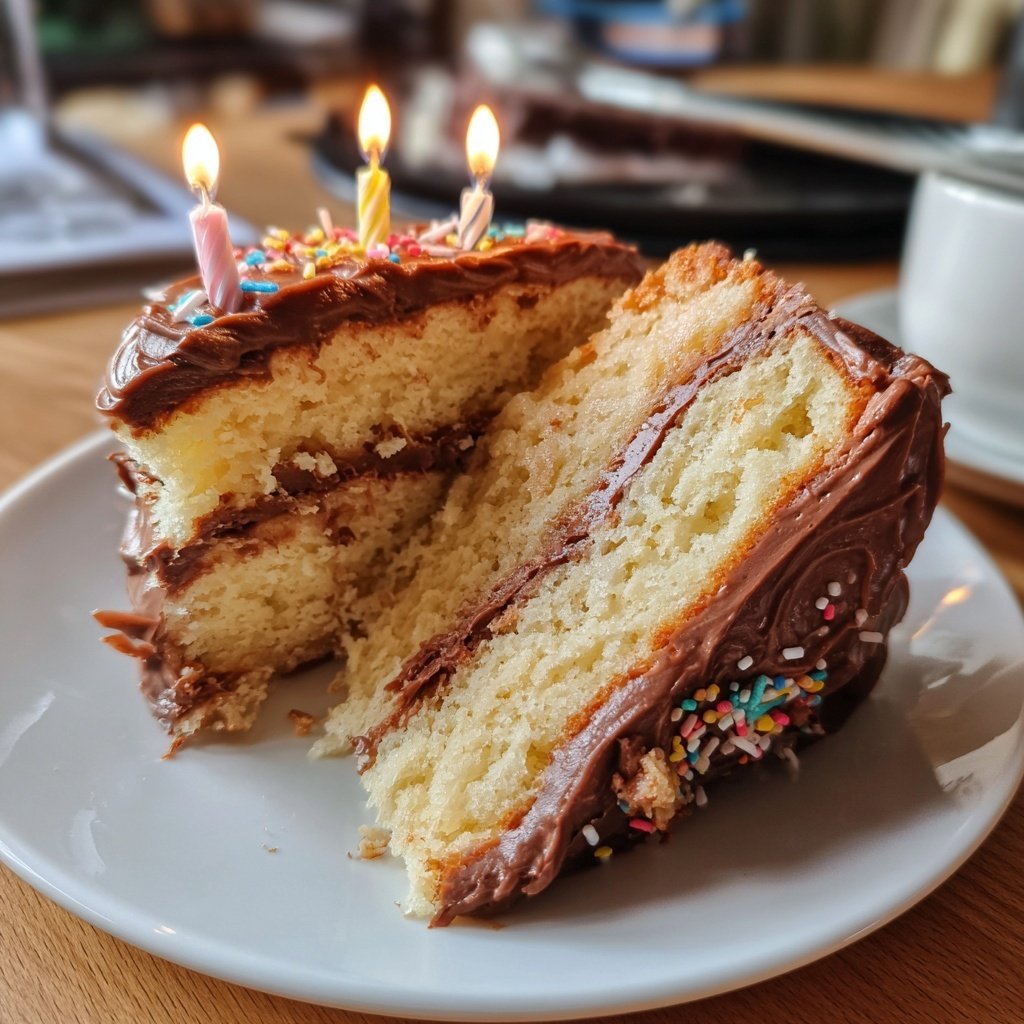 Geburtstagskuchen mit Kerzen