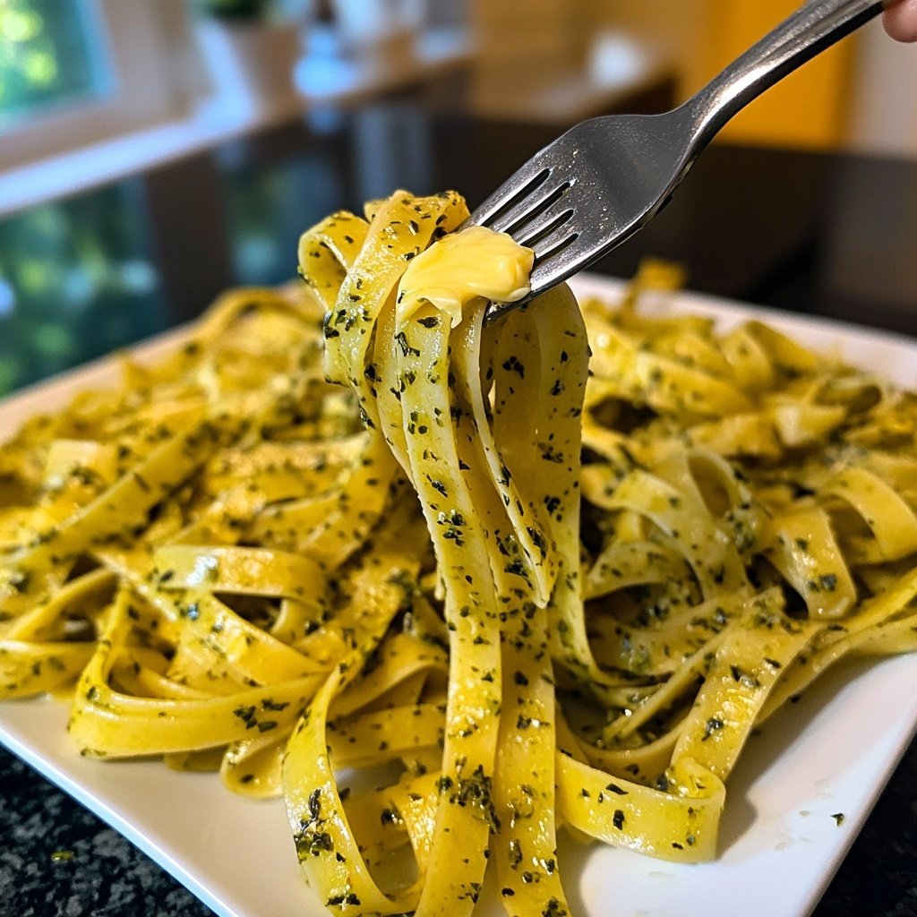 Tagliatelle mit Kräuterbutter