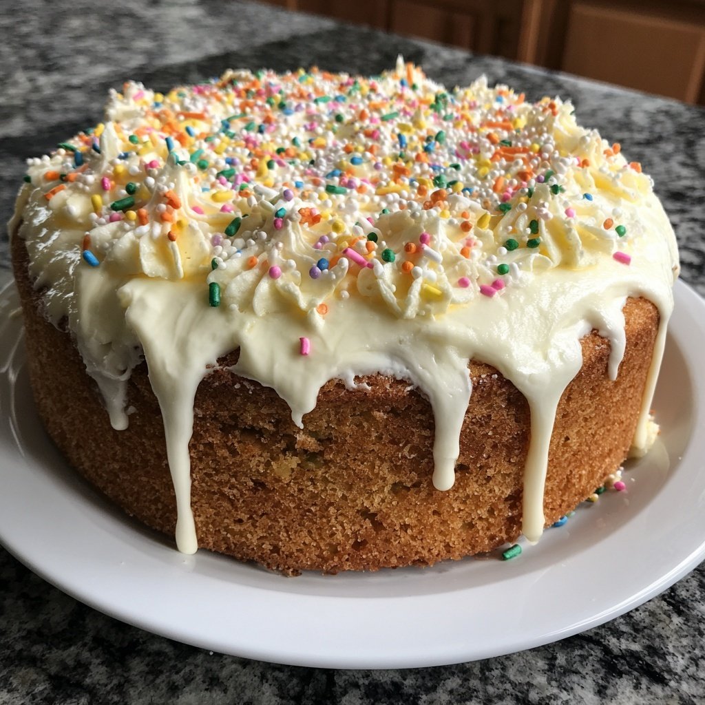 Geburtstagskuchen mit Buttercreme