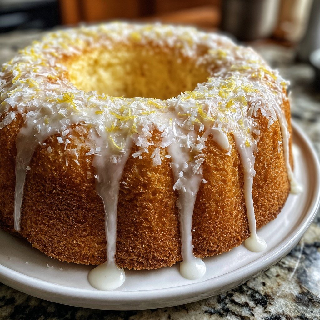 Zitronenkuchen mit Kokosmehl