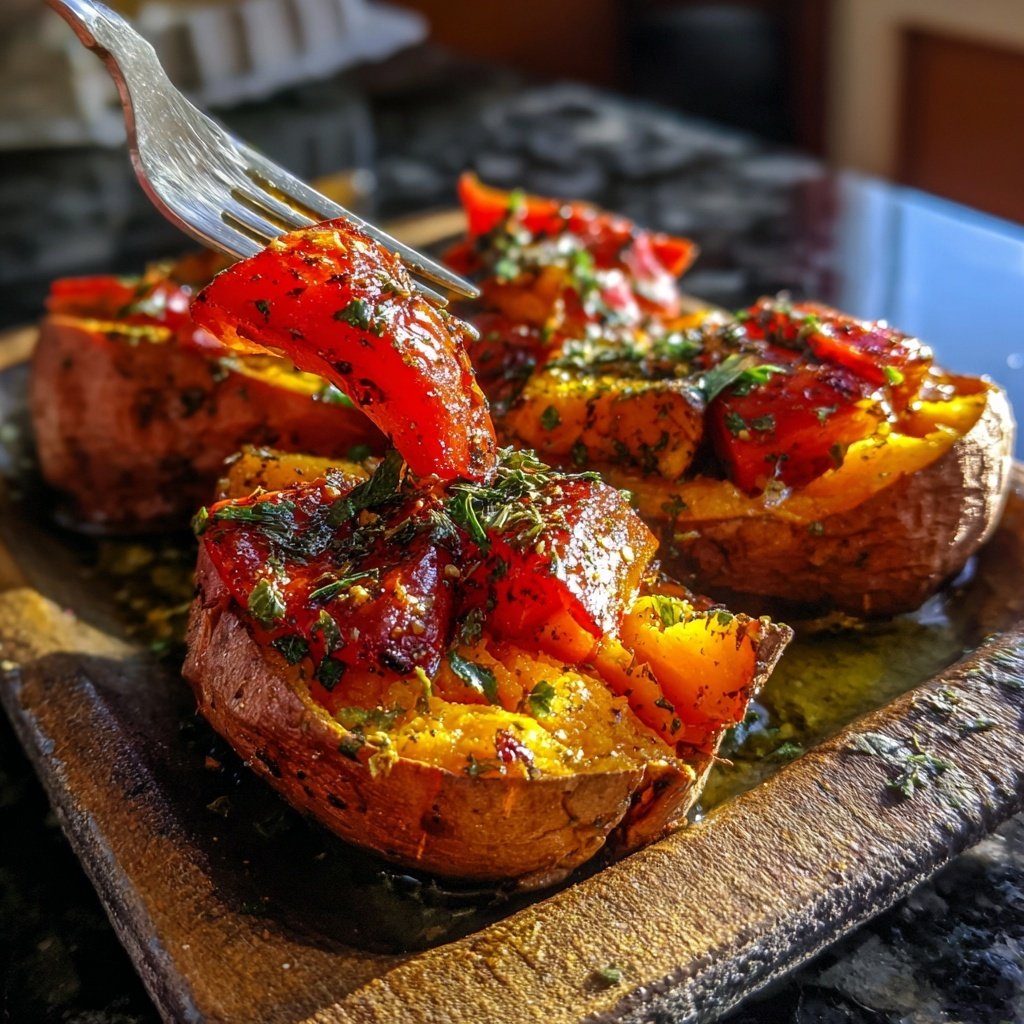 Ofen Süßkartoffeln Mit Paprika